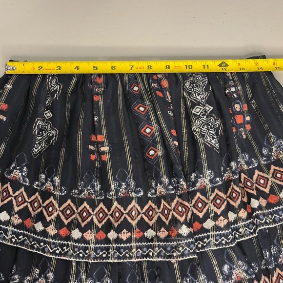 Joie Lyane Boho Convertible Tiered Silk Sz XS Skirt - Picture 8 of 10